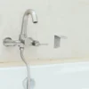 Soap Bathroom Dispenser Holder Liquid Hand Bottle Non-drilling Stand 800X700X500CM Stainless Steel Wall Bracket 6