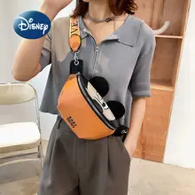 

Disney New Mickey Fashion Women's Messenger Bag Cartoon Cute Women's Waist Bag High Quality Large Capacity Casual Chest Bag