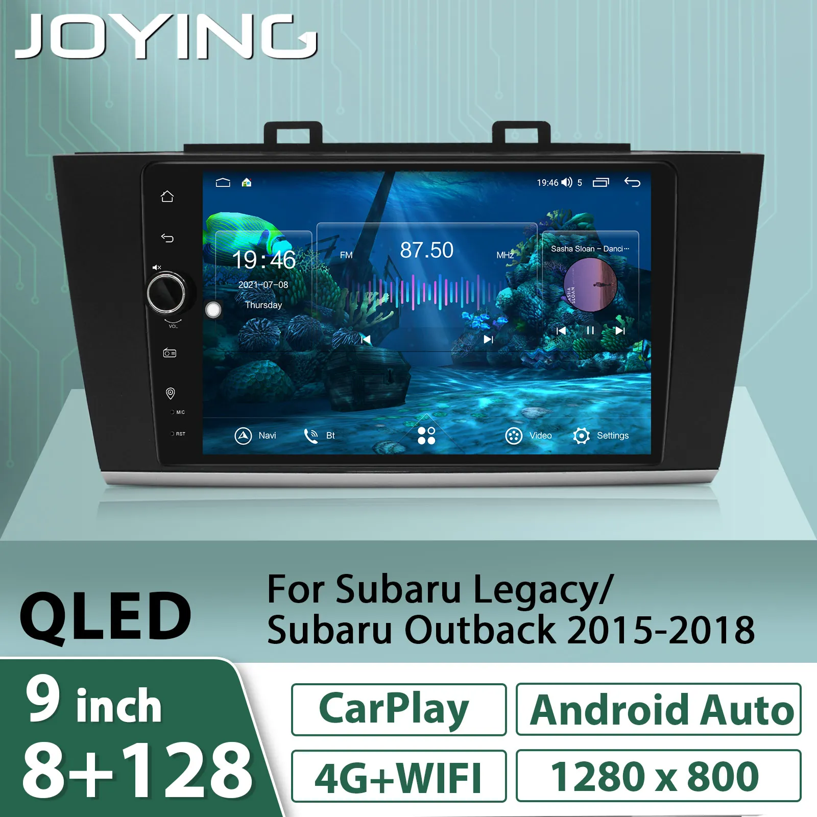 

JOYING Plug and Play 9 Inch Car Radio Stereo Head Unit With Carplay Android Auto For Subaru Legacy Outback 2015 2016 2017 2018