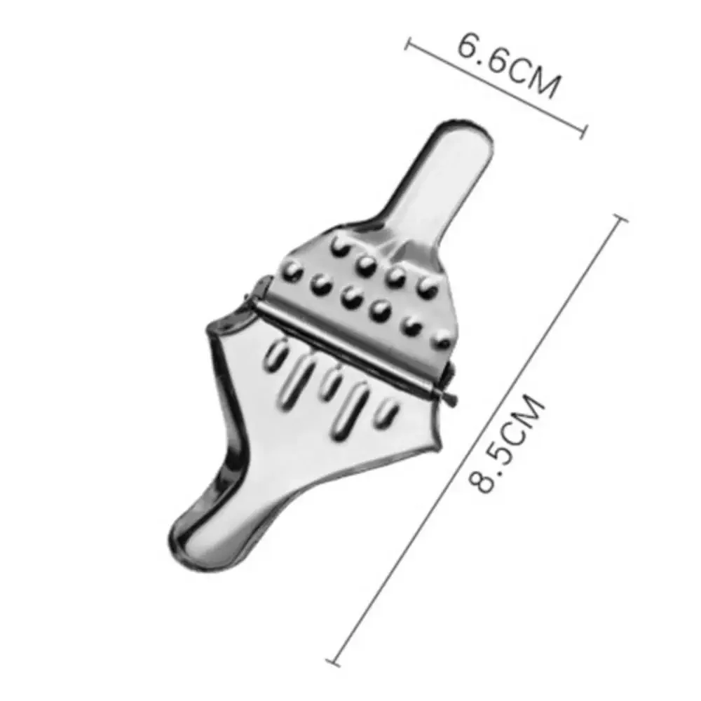 Household Hand Press Stainless Steel Lemon Tongs Silver Rustproof Lemon Squeezer Clip Manual Juicer Citrus Presser Lime