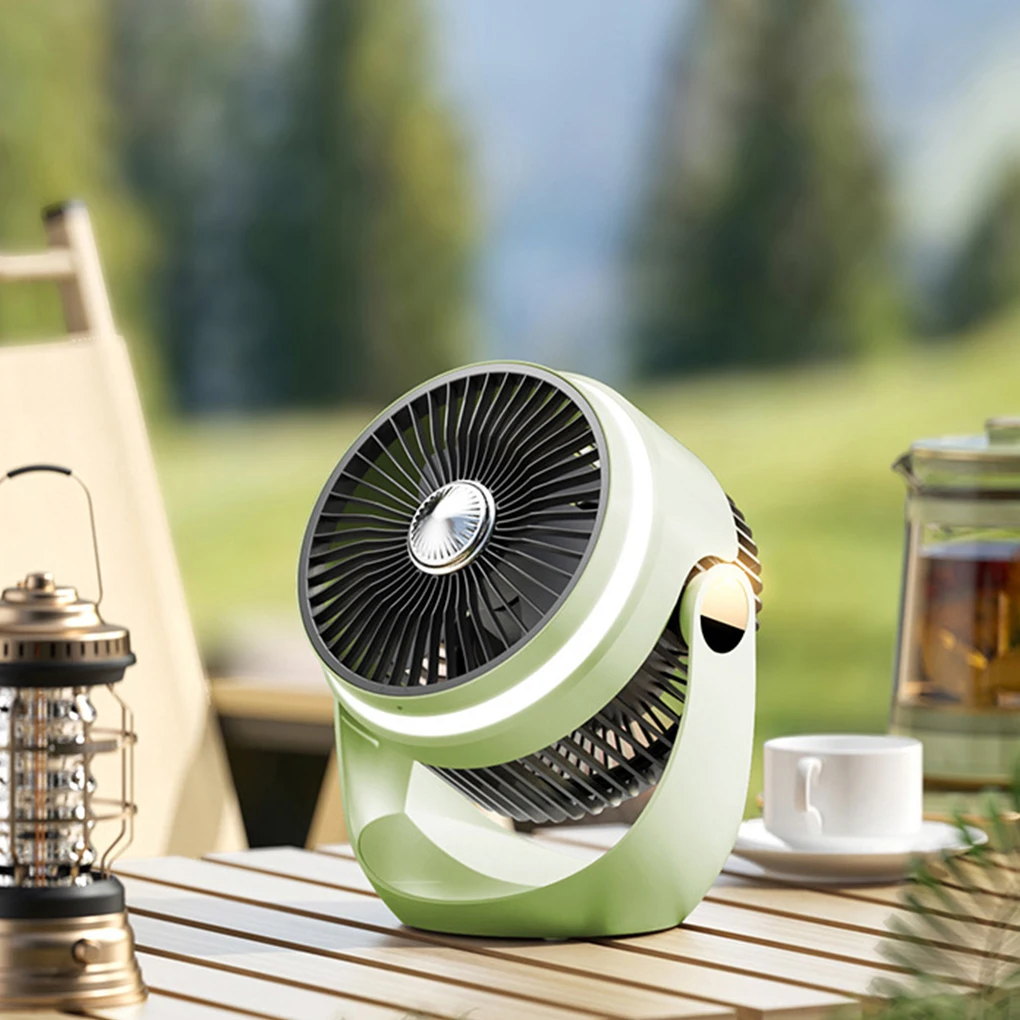 

Portable Mini Fan USB Rechargeable Outdoor Camping Fan Desktop Air Circulation Silent Small Fan With intelligent wind control