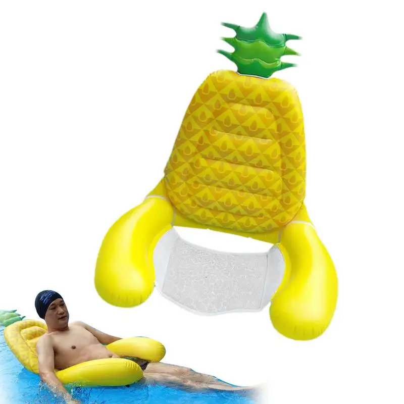 

Hammock Float Floating Chair Inflatable Lounge Pool Hammock Swimming Pool Floats Adult Floaties With Headrest Pool Chair Float