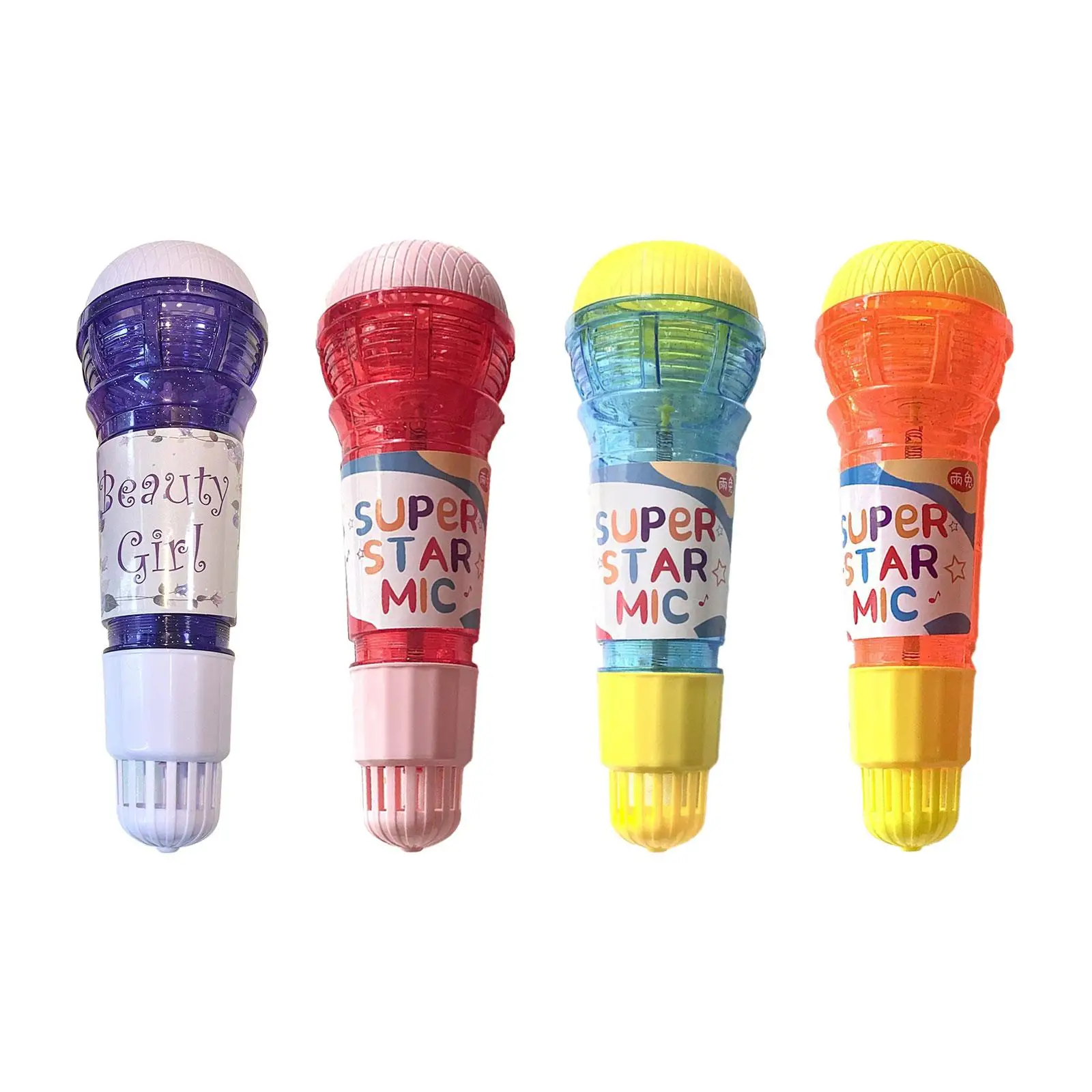 

Echo Microphone for Kids Echo Mic Lightweight Cartoon Retro Portable for BBQ Speech Birthday Singing Music Theme