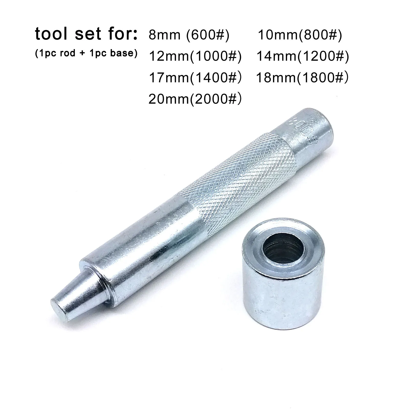 Punch Tool for 1mm to 20mm Inside Diameter Metal Eyelets Grommet Mold Ring Air Hole Rivet Installation DIY Steel leather hole punch leather puncher