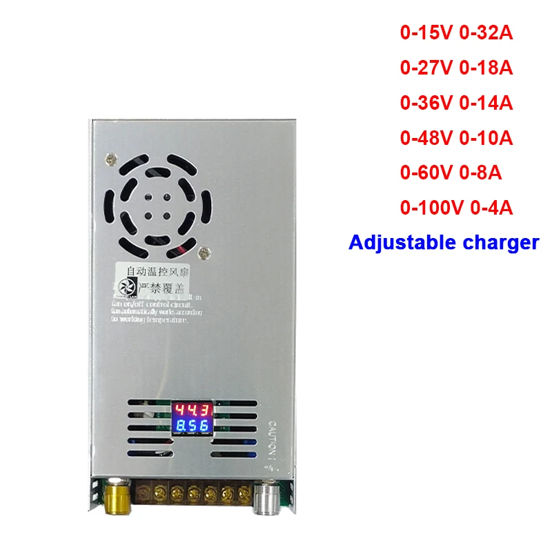 450W Adjustable Charger 015V 0 32A 090V 05A 3.65V 12V 30A 24V 15A