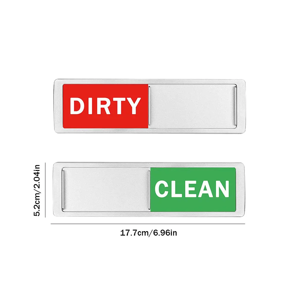 Clean Dirty Dishwasher Magnet Indicator Sign Easy To Read Slide Super Strong Magnet Sign Non-Scratch Large Text Kitchen Supplies dishwasher magnet