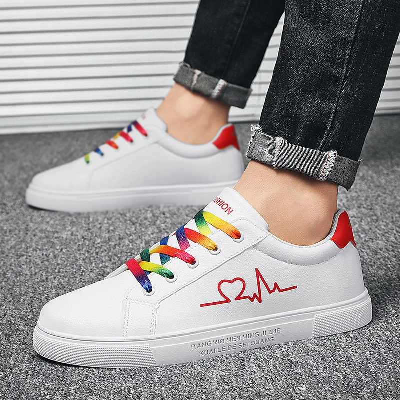

Classic White Sneakers Unisex Fashion Skate Shoes Trainers for Men Women Lace-up Low Sneakers Women 2023 Chaussure Basket Homme