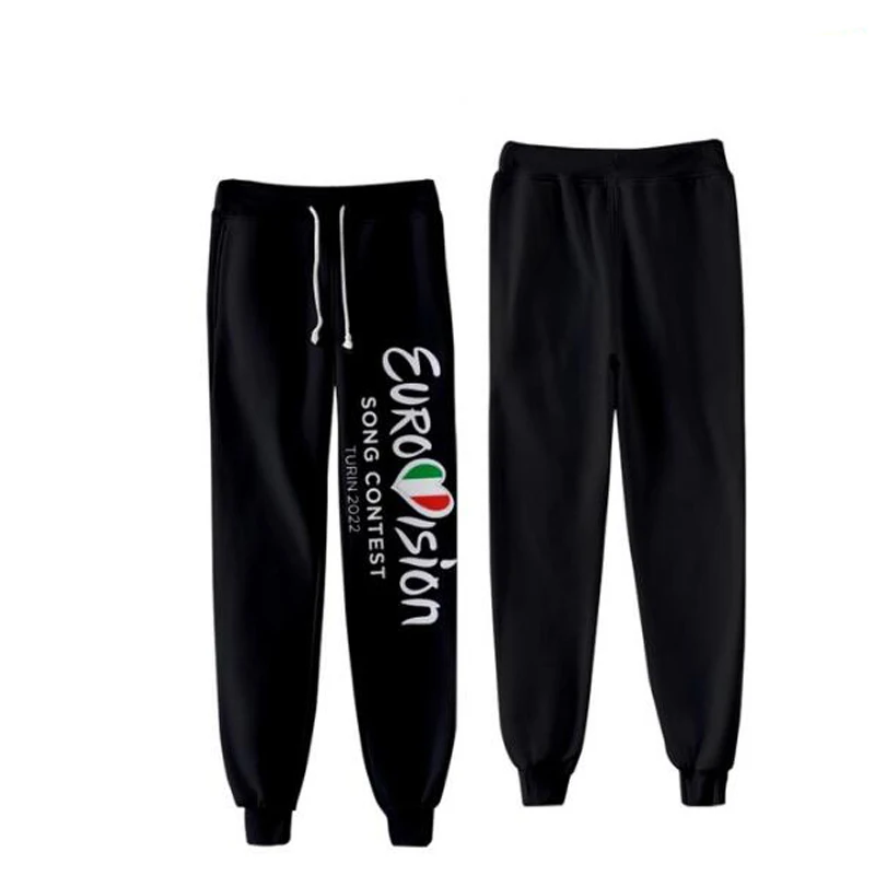 

EUROVISION SONG CONTEST TURIN 2022 3D Joggers Pants Trousers Men/Women Streetwear Hip Hop Sweatpants Pantalon Homme