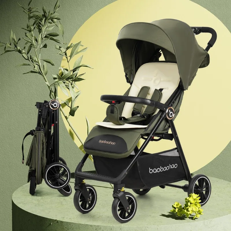 Lightweight Baby Stroller One Click Collection Garden Cart Can Sit or Lie Down Portable and Lightweight Folding