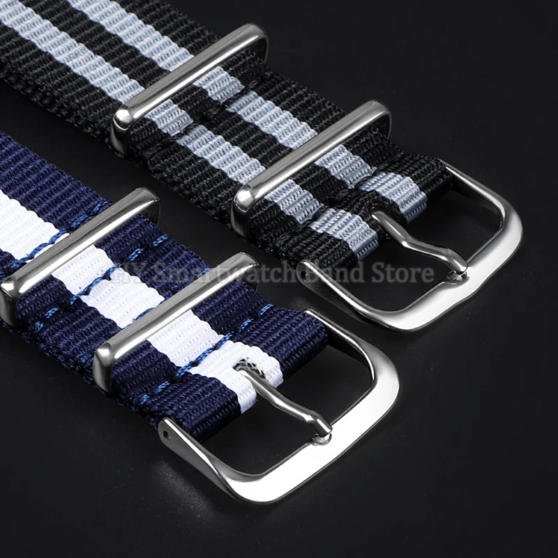 Universal Nylon Canvas Watch Strap – Military Sport Braid Bracelet