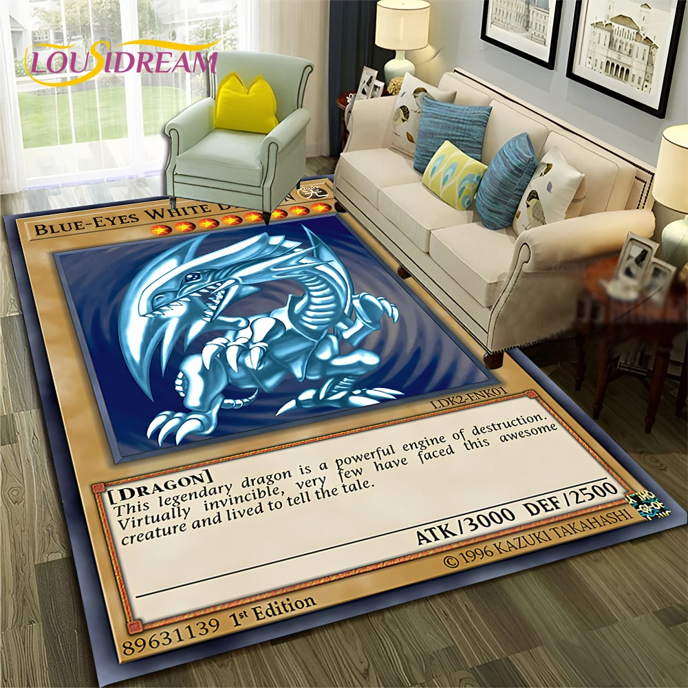 

Cartoon Anime Yu-Gi-Oh MONSTER CARD Carpet Rug for Home Living Room Bedroom Sofa Doormat Decor,kids Area Rug Non-slip Floor Mat