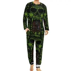 By The Power of Greyskull Pajamas Men Masters of The Universe Trendy Sleepwear Autumn Long-Sleeve Two Piece Casual Pajamas Set