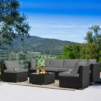 8-Piece Outdoor Sectional Sofa 1