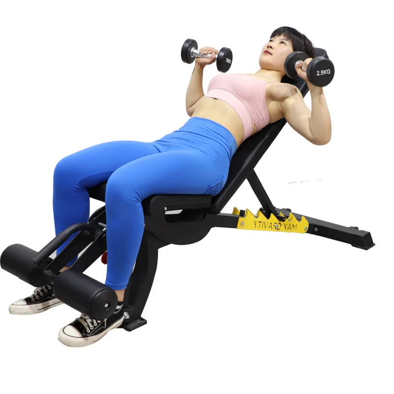 MIYAUP Adjustable Multifunctional Downward And Upward Inclined Dumbbell Bench Horizontal Push Fitness Equipment