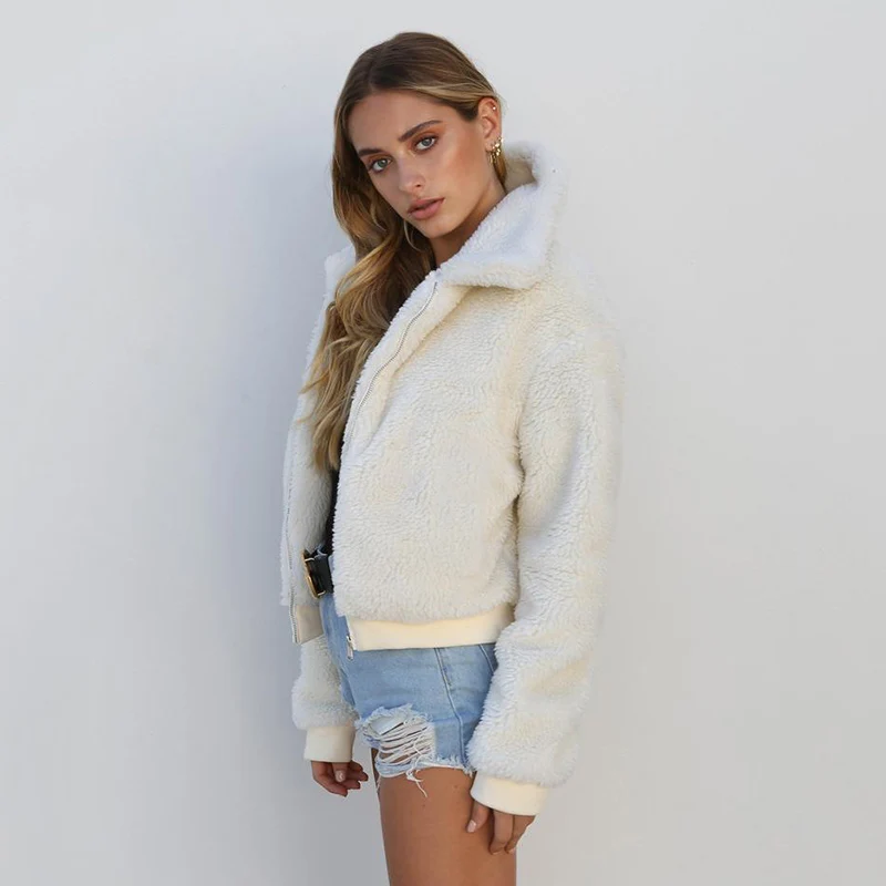 Autumn and Winter New Style 2023 Fashion Casual Women's Long-sleeved Solid Color Warm Velvet Jacket Top Women's Clothing
