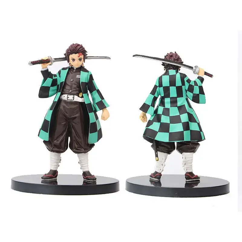 *Anime Demon Slayer Figure Kamado Tanjirou Nezuko Action Figures PVC Model Toys Zenitsu Figurine Inosuke Kimetsu No Yaiba Figura