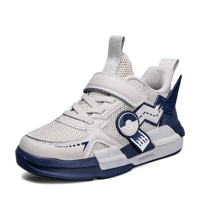 Four Season Sports Kids Cartoon Sneakers Outdoor Boys Classic Running Shoes Pu Leather Children's Walking Footwear Leisure 5