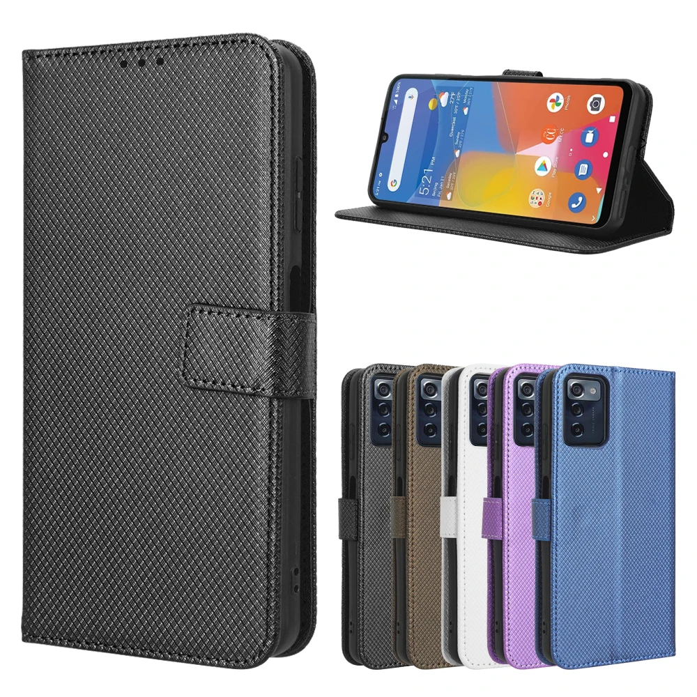 Flip Case Per Consumer Cellular Zmax 5G Wallet Cover Magnetica In Pelle Di Lusso Per Custodie Per Cellulari Zmax 5G Consumer