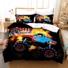 Monster Jam Bedding Set Single Twin Full Queen King Size Monster Jam F1 Bed Set Aldult Kid Bedroom Duvetcover Sets 3D Print 022 5