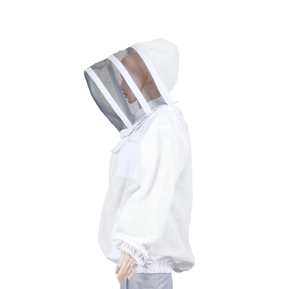 

1 Pcs Beekeeping Clothing Set Hooded Jacket 3 Layer Ventilation Bee Protection Suit Veil Space Hat Clothes for Beekeepers