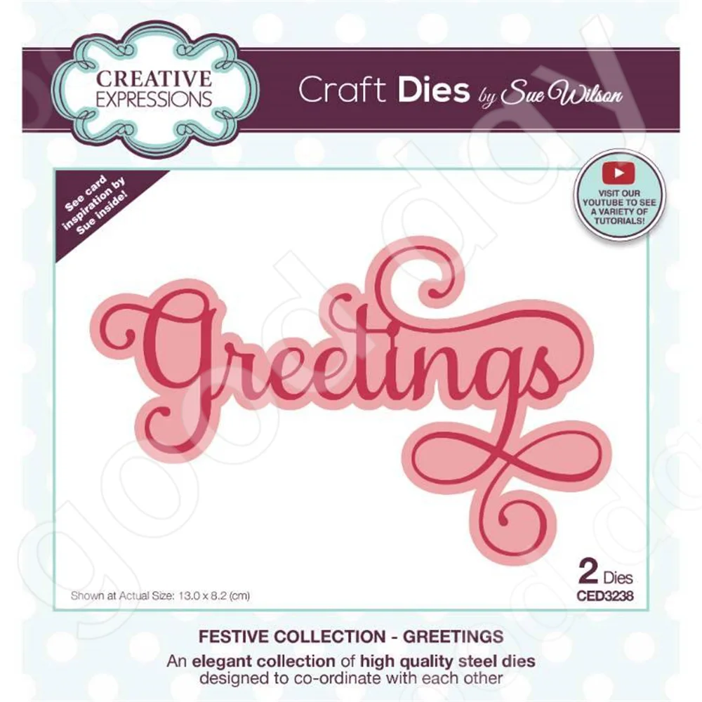 

2022 New Christmas Arrival Greetings Craft Metal Cutting Dies Scrapbook Diary Decoration Embossing Template Diy card Handmade