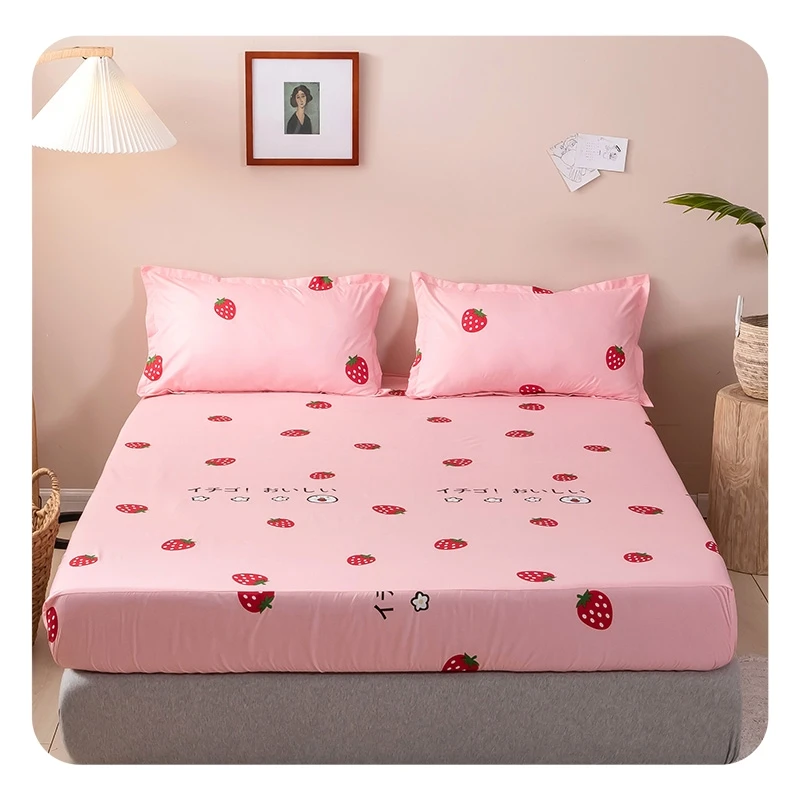Description Picture 2 of itemCartoon Mattress Cover Polyester Bed Cover with Elastic All-around Elastic Rubber Band Sheet (No Pillow case) Home Protector New