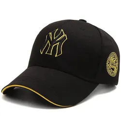 Versatile Outdoor Sunscreen Fashion Caps with Embroidered Details - Adjustable (Yellow)