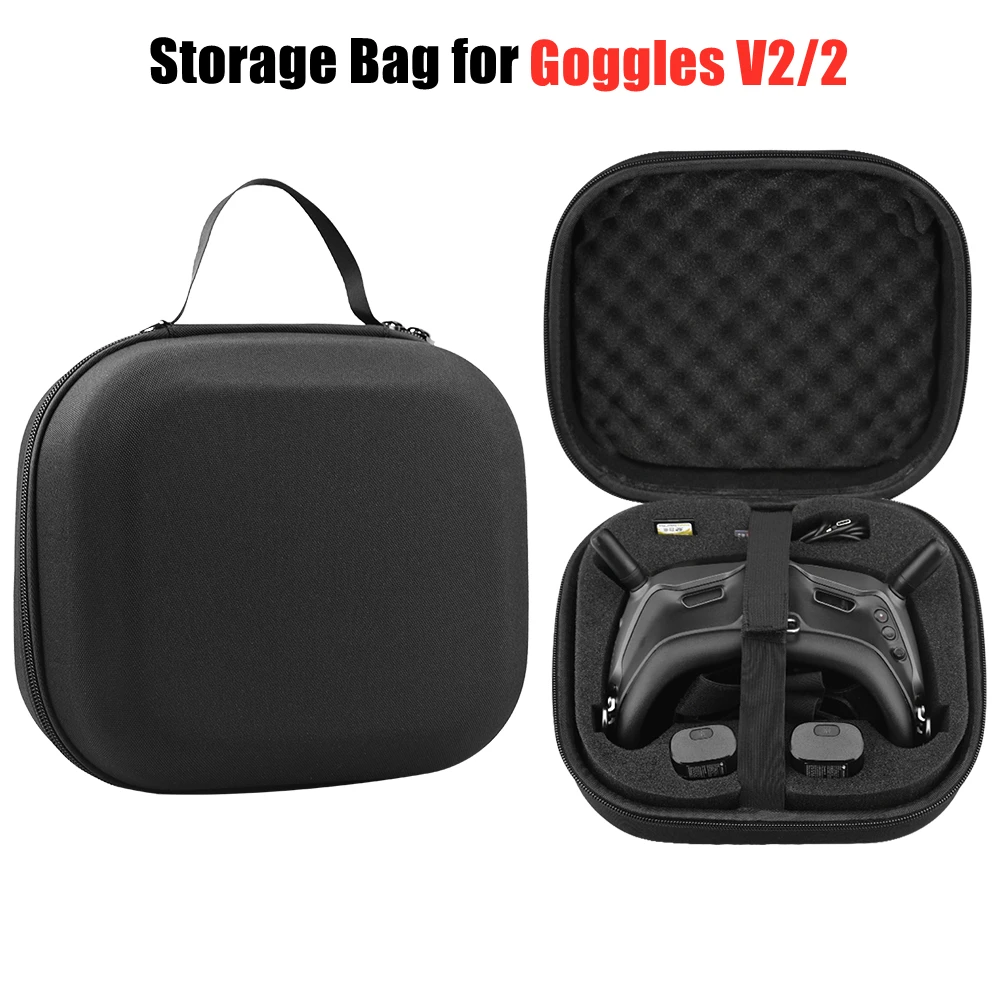 Storage Bag DJI FPV Combo/AVATA Goggles V2/2 Portable Nylon Handbag Carrying Case Flying Glasses Drone RC Accessories dji case,drone case,handbag case,drone accessories,drone storage bag,flight glasses case