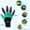 Gardening Gloves With Claws Breathable Waterproof Working Digging Planting Sting-Resistant Non-slip Protective Latex Gloves 2