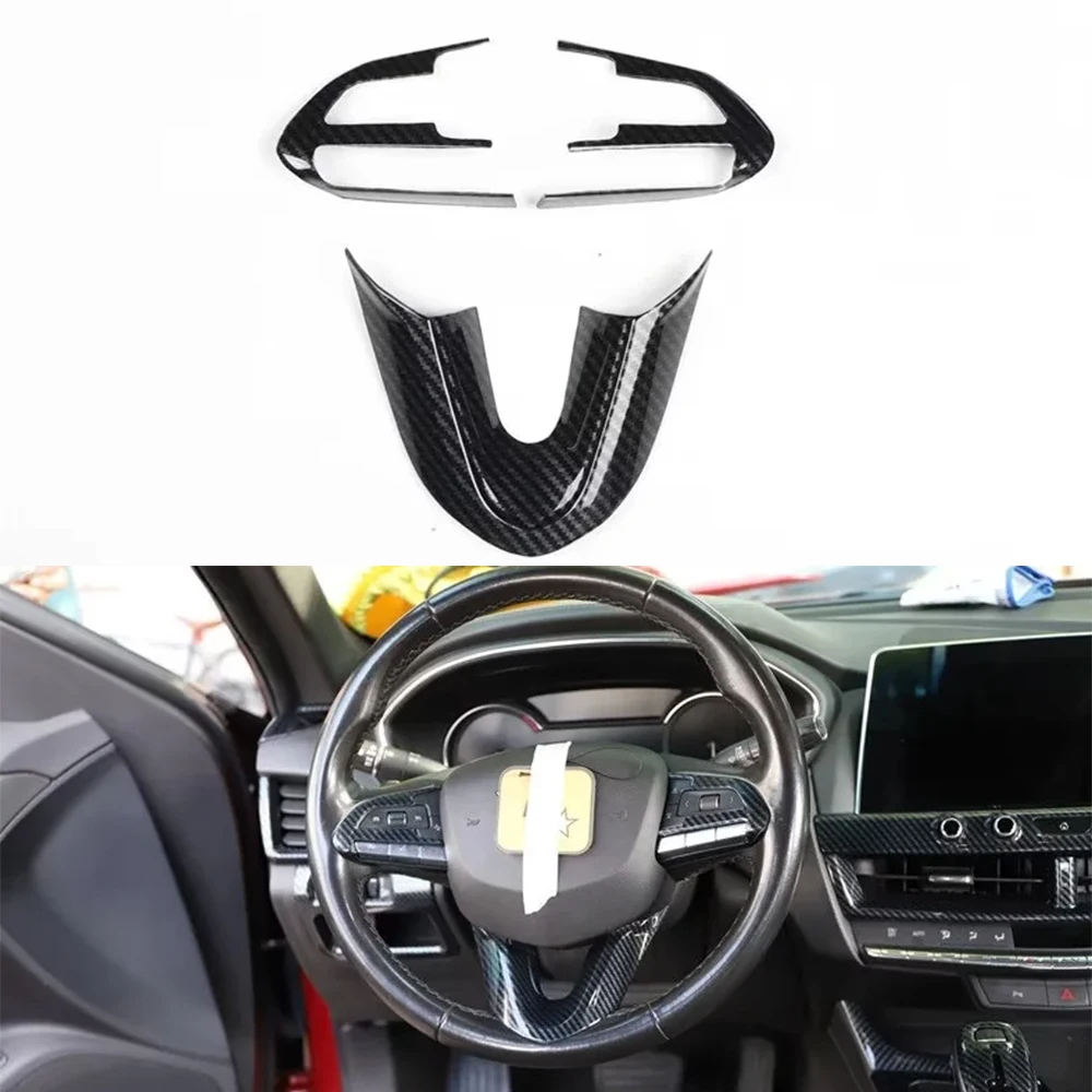 

Декоративная крышка на руль автомобиля, ABS наклейки для Cadillac CT5 2020 2021 2022, аксессуары для интерьера автомобиля