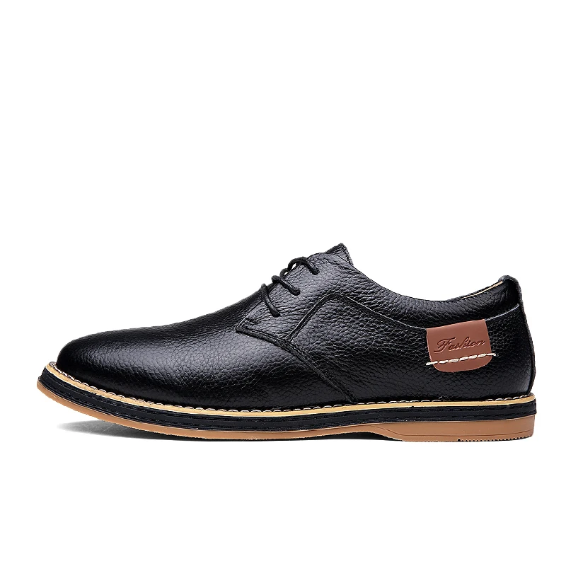 Men Oxfords Genuine Leather Dress Shoes Brogue Lace Up Italian Mens Casual Shoes Luxury Brand Moccasins Loafers Plus Size 38-48 mens shoes
