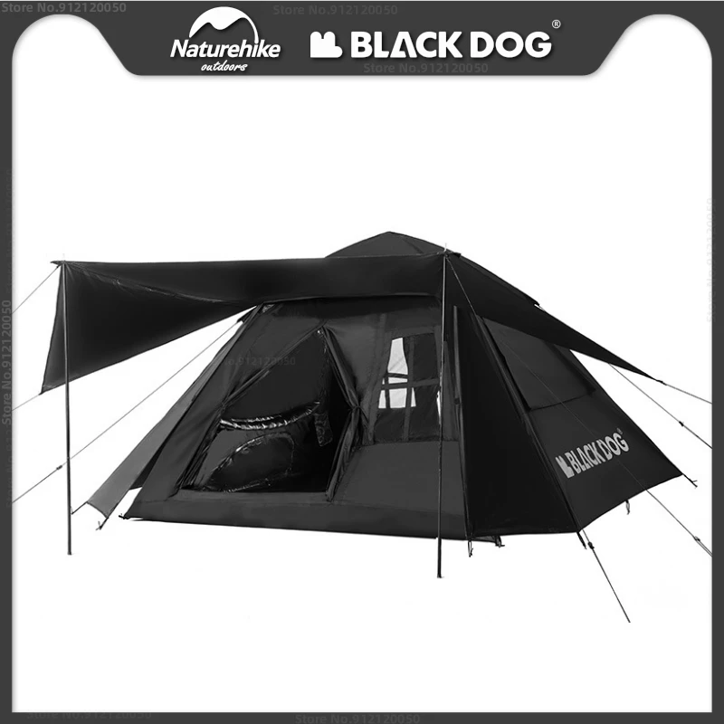Naturehike BLACKDOG Automatic Tent With Canopy Outdoor Vinyl Tent