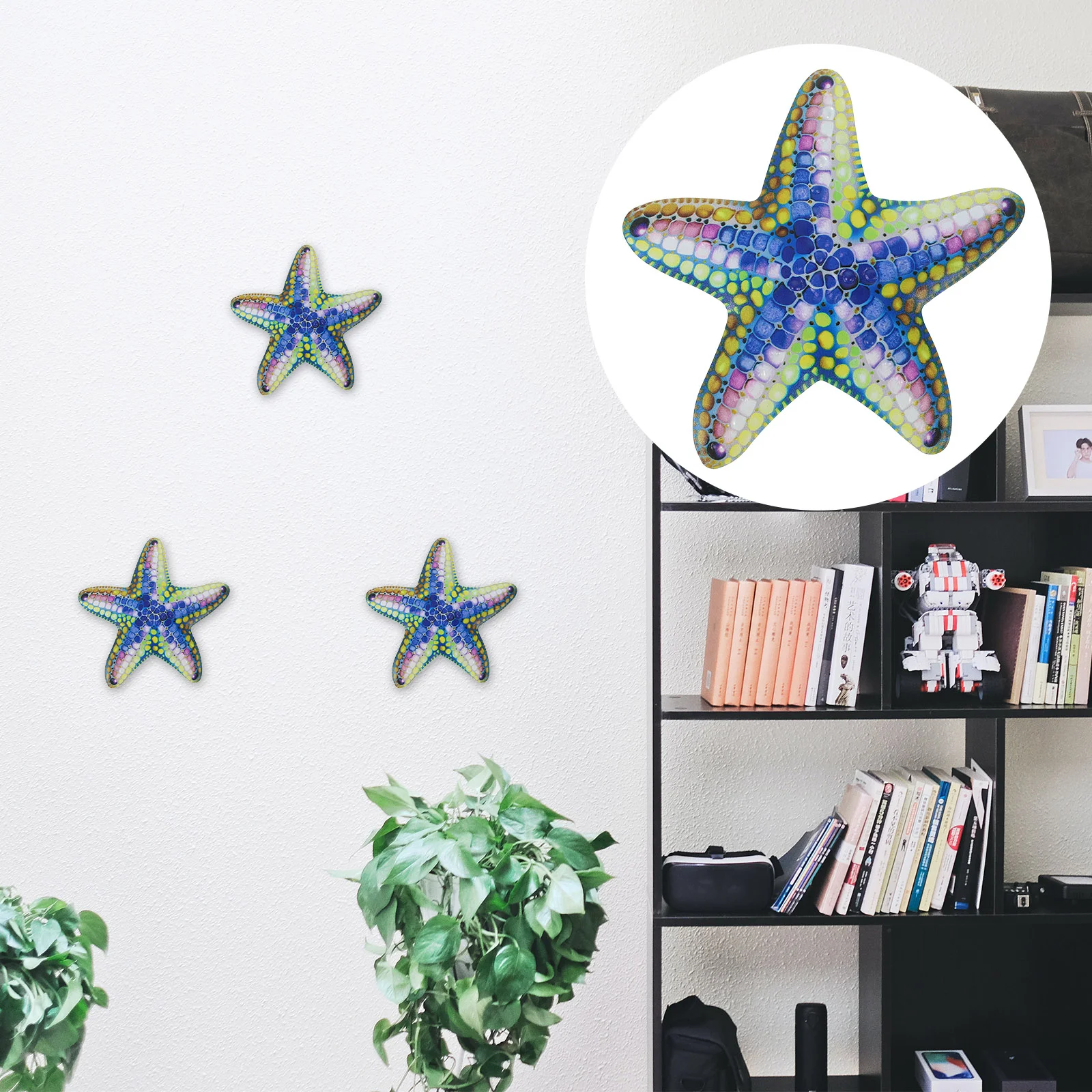 

Home Decor Wall Crafts Metal Starfish Decorations Indoor Sculptures Ornaments