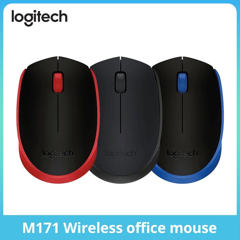 Новинка, оптовая продажа, Портативная Usb-мышь Logitech M171 1000 Dpi 2,4 ГГц, Беспроводная игровая мышь для ноутбука, компьютера Deaktop M170