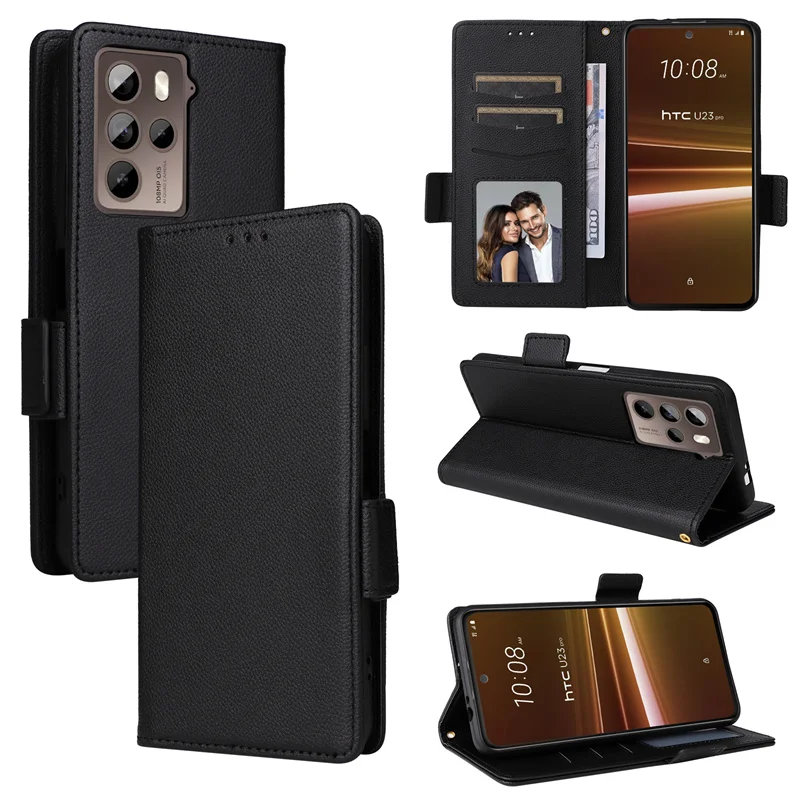 Per Htc U23 Pro Luxury Flip Pu Leather Wallet Lanyard Stand Case Per Htc U23 U 23 Pro Htcu23 U23Pro Custodia Per Telefono Con Fibbia Laterale
