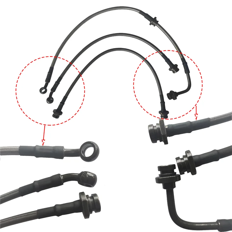 Extend Lengthened Brake Hose 2-3 Inches Offroad Suspension Lift Kits Brake Lines For 2007-Suzuki Jimny JB23 JB43-Y79A