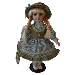 Poupée en porcelaine 12 pouces pour enfants, jolie petite fille, jouet en céramique, cadeau d'anniversaire, maison de jeu 