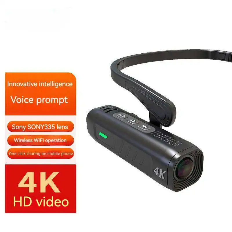 4k Sport Mini Wifi Camera with Mobile Phone Control Action Cam Bracket Headworn Sports Recorder Travel Property HD Action Camera