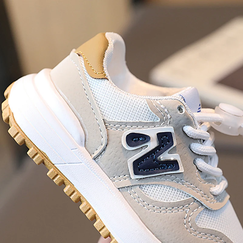 Sports Shoes Summer Spring Boys And Girls Soft Outdoor Sports And Leisure Forrest Shoes Lace-up White Non-slip Wear-resistant Mesh