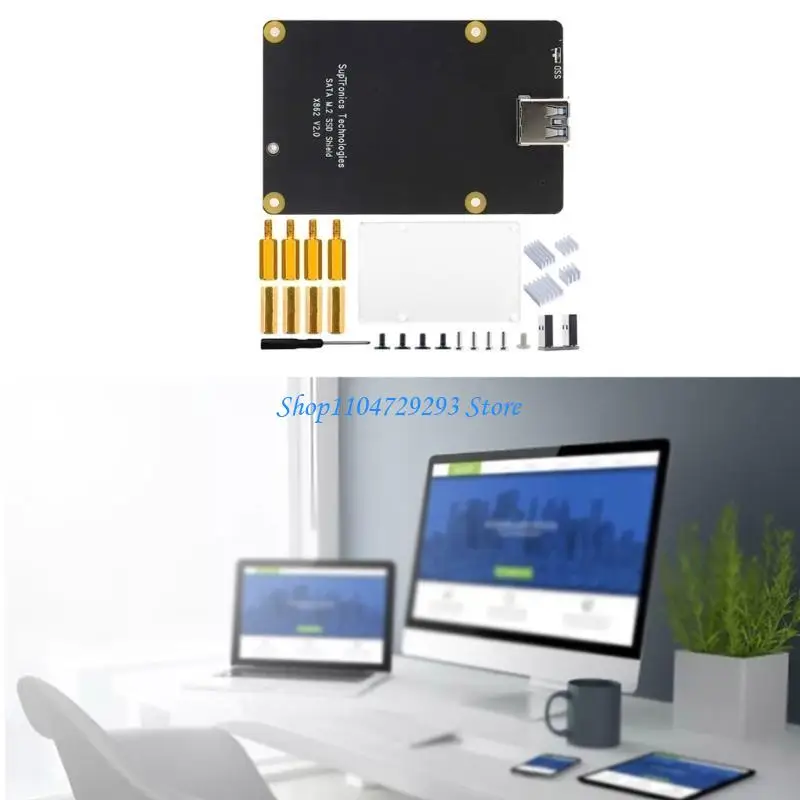 Y2GD X862 V2.0 NGFF 2280 SSD 확장 보드(RaspberryPi 4 성능용)