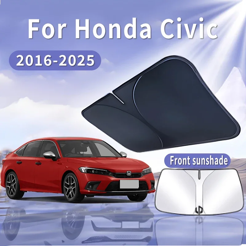 Parasole Per Parabrezza Honda Civic 2022-2025 – Copertura Parasole In Nanomateriale, Pieghevole Con Custodia, Blocca UV 99%