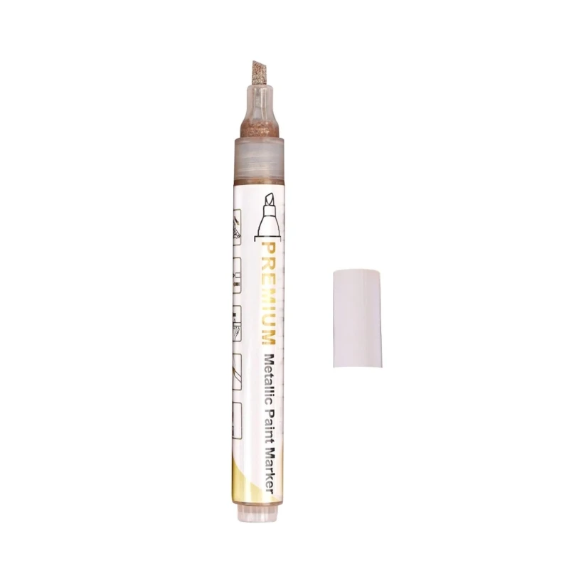 

Metallic Waterproof Permanent Marker Pens DIY Epoxy Resin Mold Color Drawing Student Supplies Craft Marker Pen LX9A