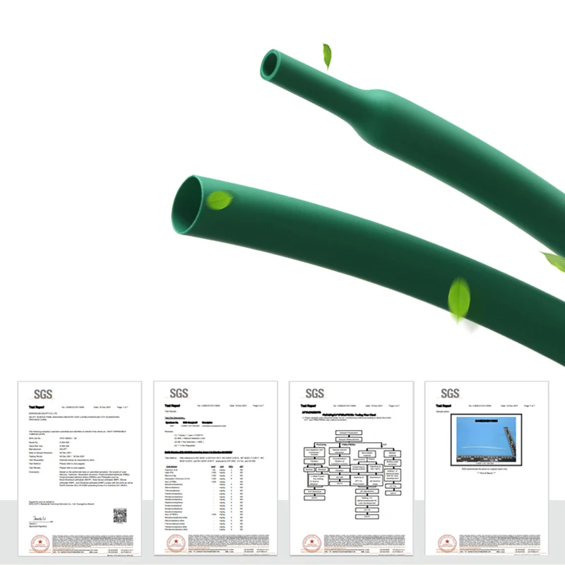 1~10m Heat Shrink Tube 2:1 Green Diameter 0.6mm ~ 80mm Polyolefin Tubing Sleeving DIY Wrap Wire DIY Repair Cable Protecctor heat shrink tubing heat shrink tube cable protector cable wire protector cable sleeve heat shrink tube kit heat shrink cable sleeve protective sleeve cable sleeve protector