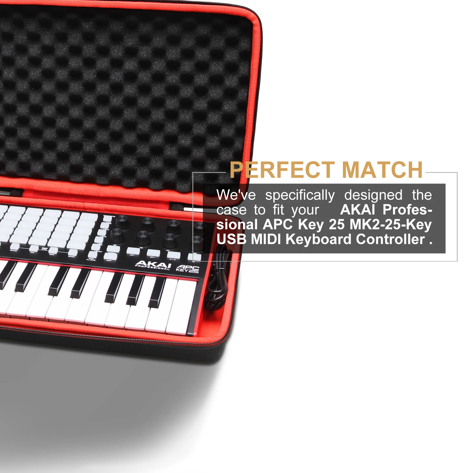 EVA Hard Case For AKAI APC Key 25 MK2 USB MIDI Keyboard electronic musical instrument