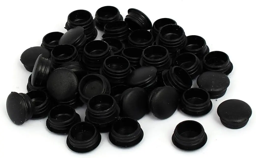 

Kidisoii 15mm Dia Plastic Thread Design Screw Cap Covers Hole Lids Black 50pcs