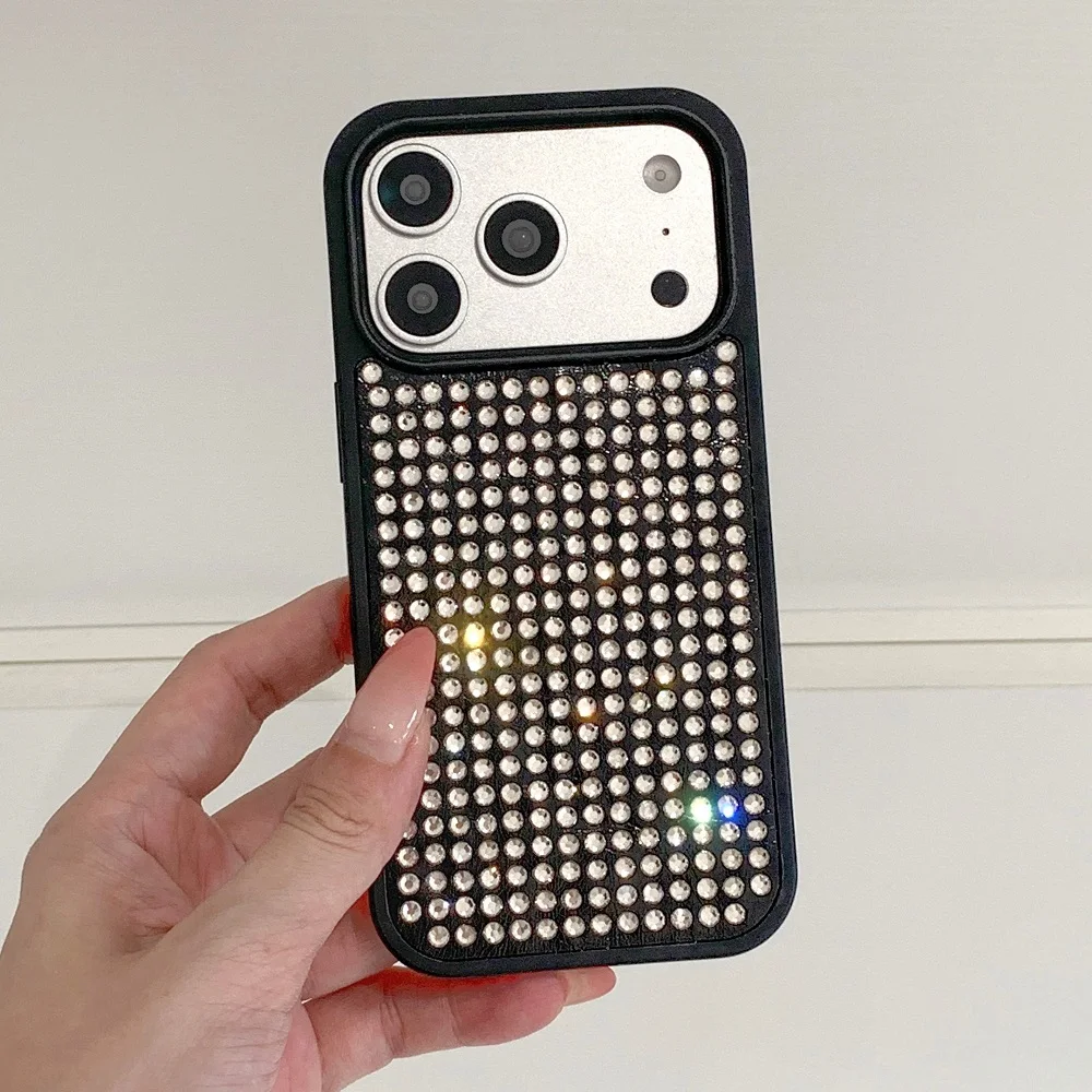 Luxury Glitter Rhinestone Transparent Phone Case - Fashion Shiny Protective Cover