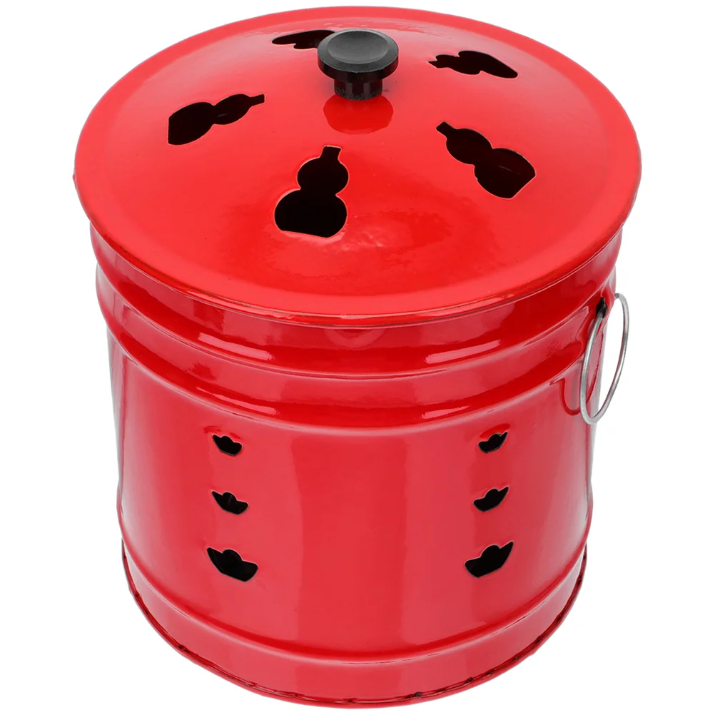 Burn Inceneritore Fire Barrel Cage Pit Burning Can Bin Yard Garden Bucket Waste Outside Barili Metallo Falò Foglie Di Carta