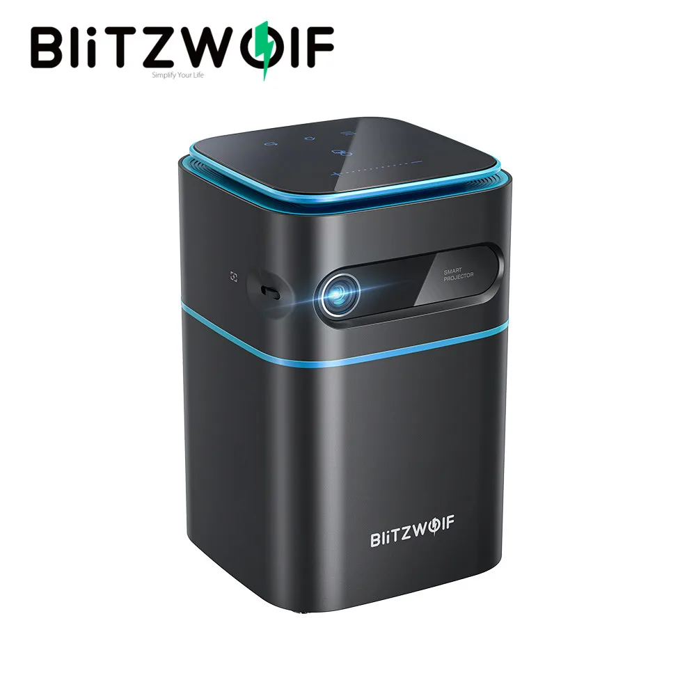 

BlitzWolf BW-VT2 Portable mini Projector, Full HD 1080P 4K projectors, Android 9.0 2.4G/5G WIFI DLP Smart Home Theater Video
