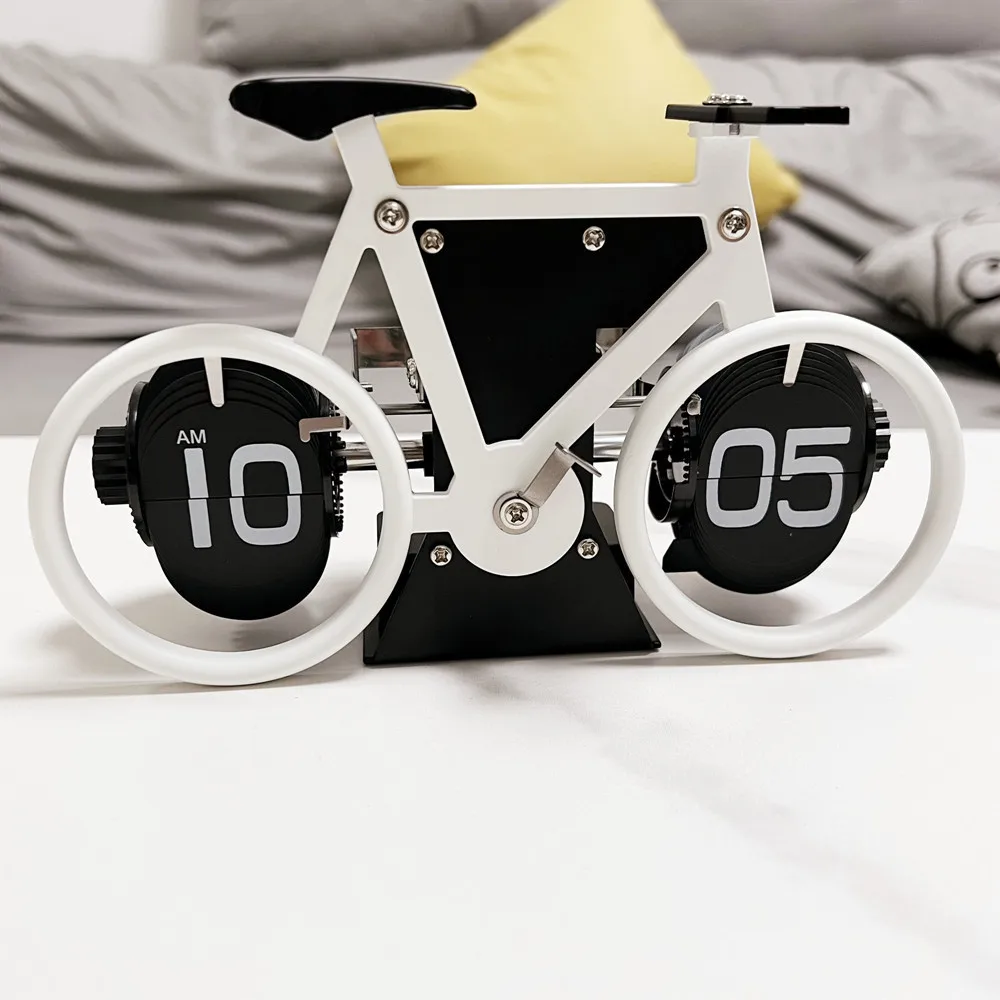 Flipping Clock Vintage Automatic Flip Page Clock Quartz Time Clock Decor for Home