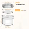 4oz Mini Mason Jars,Regular Mouth Mason Jar with Lids,Small Glass Canning Jar for Spice,Jam,Honey,Jelly,DessertDIY Candles Decor 2